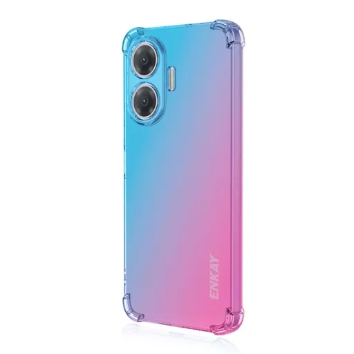ENKAY GRADIENT Ochranný kryt pre Xiaomi Poco F7 BLUE PINK