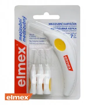 Elmex Medzizubné kefky 7mm  - 4ks bal žltá