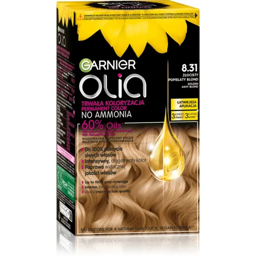 Garnier Olia Big Kit permanentná farba na vlasy odtieň 8.31 Golden Ashy Blond 1 ks