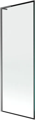 MEXEN/S - Next L vaňová zástena FIX 70 x 150, čierna vzor, grafit metal 895-070-000-03-70-95