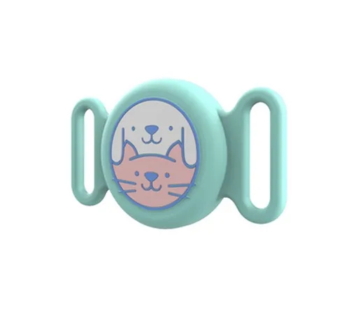 PROTEMIO PET LOCATE Obal pre Apple AirTag na obojok psa / mačky mentolový