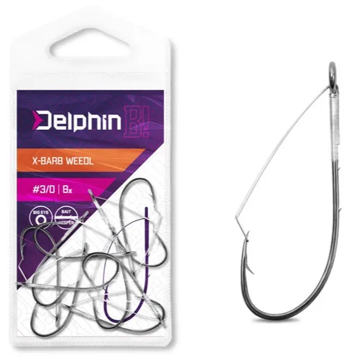 Delphin háčiky na čeburašku b! x-barb weedl 8 ks - 2/0
