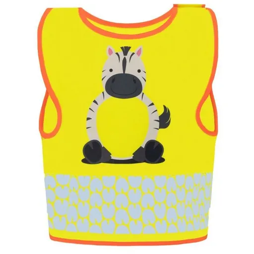 Korntex Detská reflexná vesta so zvieratkami - Zebra | 5-7 rokov