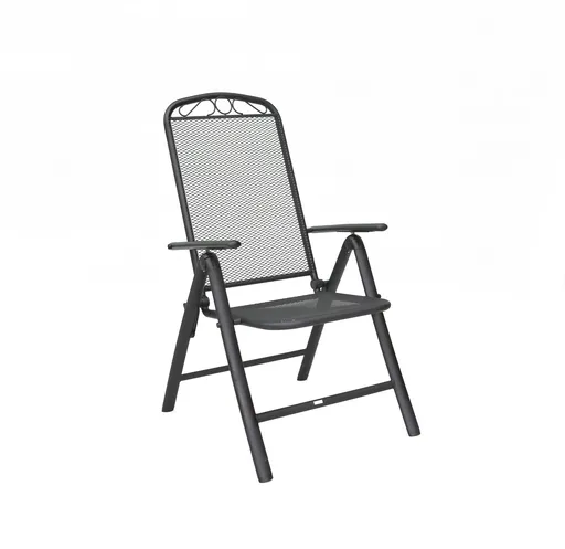 Elvisia Záhradná kovová stolička BRIA | polohovacia