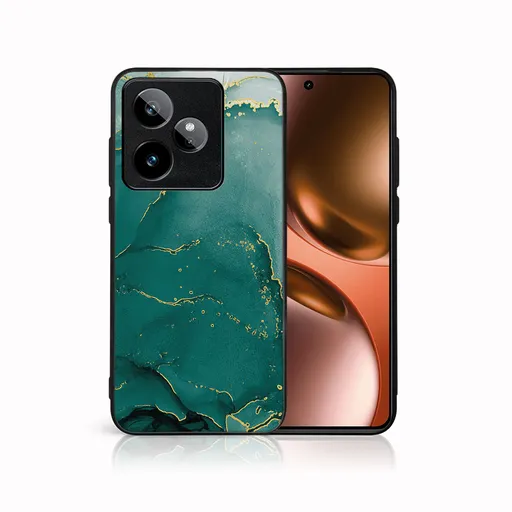 MY ART Ochranný kryt pre Realme GT 7 5G GREEN MARBLE (145)