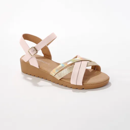 Remienkové sandále na klinovej
		podrážke