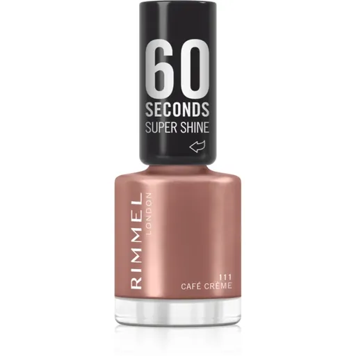 Rimmel 60 Seconds Super Shine lak na nechty odtieň 111 Café Creme 8 ml