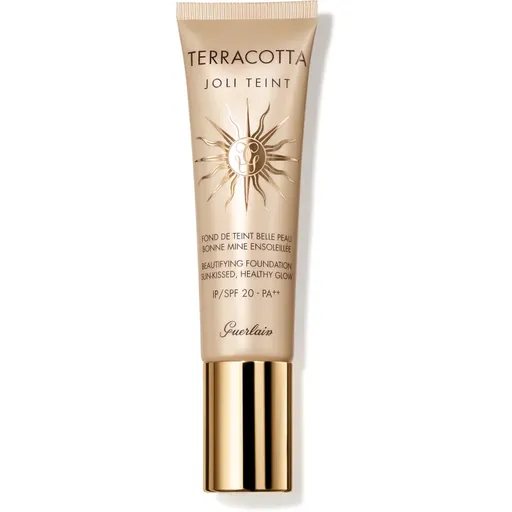 GUERLAIN Terracotta Joli Teint Beautifying Foundation rozjasňujúci make-up pre prirodzený vzhľad SPF 20 odtieň Ebony 30 ml