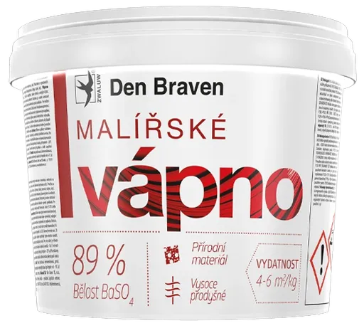 DEN BRAVEN - Maliarske vápno biela 11 kg