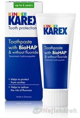 Karex Kinder detská zubná pasta 50 ml