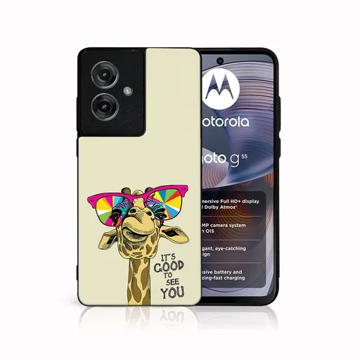 MY ART Ochranný kryt pre Motorola Moto G55 5G GIRAFFE (180)