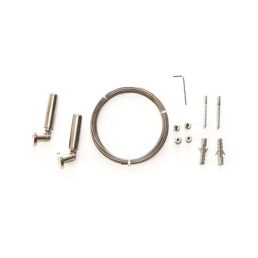 Gardinia Napínacia lanková súprava Race strieborná, 5 m,