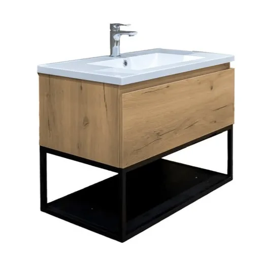 Kúpeľňová skrinka s umývadlom SAT B-Way dub mat BWAY80OAKU