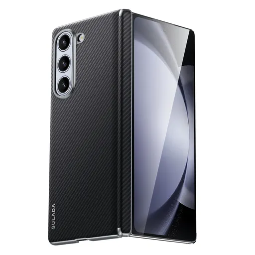 SULADA CARBON Zadný kryt s MagSafe pre Samsung Galaxy Z Fold6 5G čierny