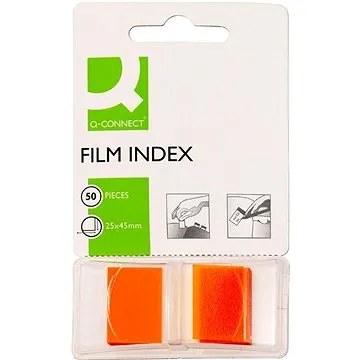 Q-CONNECT 25 × 45 mm, 50 lístkov, oranžový (KF03636)