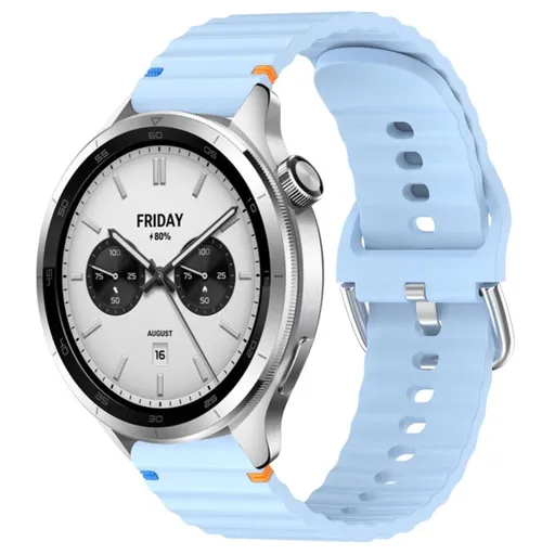 WAVY Silikónový remienok pre Xiaomi Watch S4 svetlomodrý