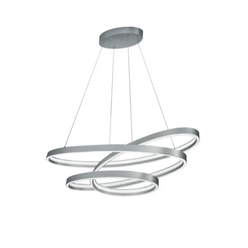 LED závesné osvetlenie Cinque Ciola nikel 377210107