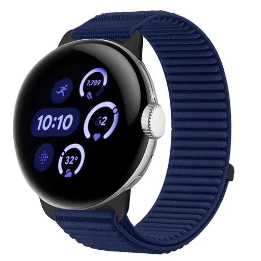 NYLON Vymeniteľný remienok pre Google Pixel Watch 4 45mm / Pixel Watch 3 45mm tmavomodrý