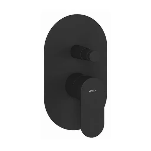 Ravak Eleganta sprchová a vaňová batéria vrátane podomietkového telesa čierna matná X070298
