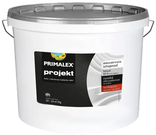 Primalex Projekt - kvalitná interiérová farba biela 25 kg