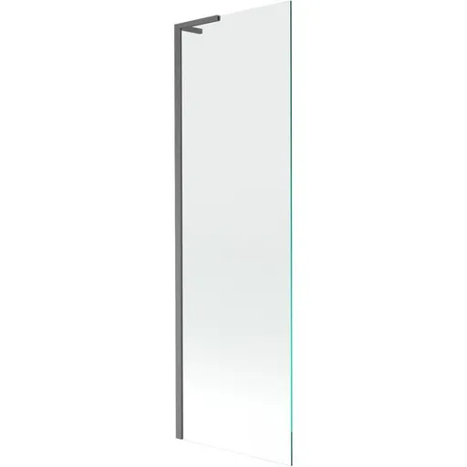 MEXEN/S - Next L vaňová zástena FIX 60 x 150, transparent, grafit kartáčovaná 895-060-000-03-00-66