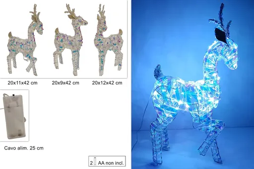 MAKRO - Sob vianočný ľadový efekt 42 cm, dekorácia, rôzne druhy