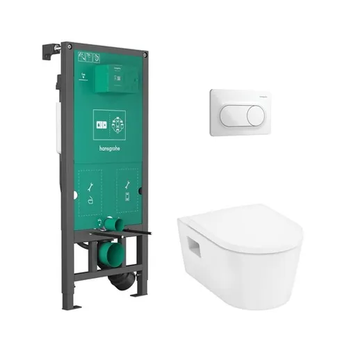 Závesný wc set Hansgrohe EluPura Original S do ľahkých stien / predstenová 60302450