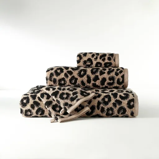 Froté súprava kúpeľňového textilu so žakárovým motívom zvieracej kresby 450g/m2