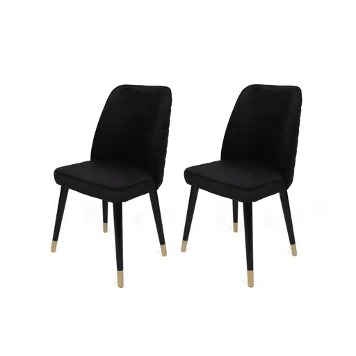 Súprava jedálenských stoličiek Hugo Black and Black, 2 ks