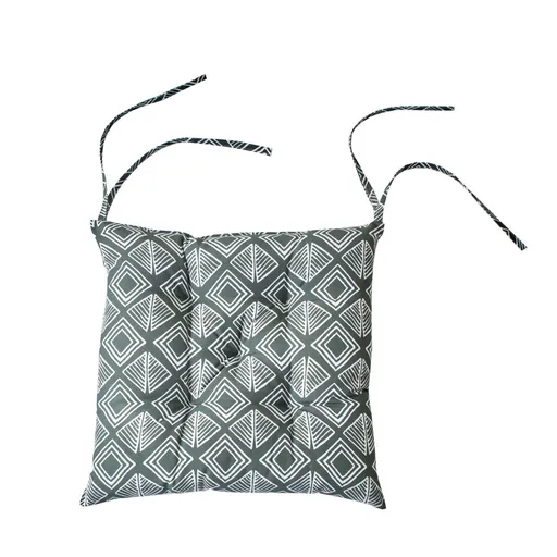 Súprava 2 hranatých sedákov na stoličku s geometrickou potlačou