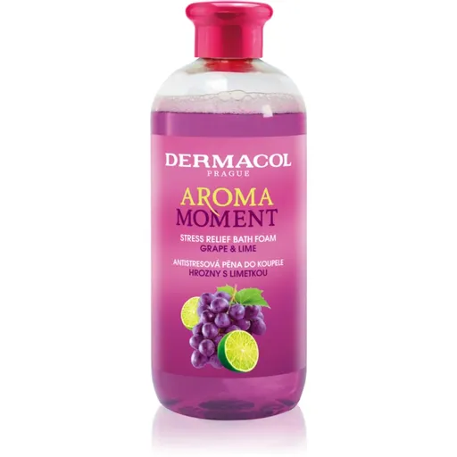 Dermacol Aroma Moment Grape & Lime antistresová pena do kúpeľa 500 ml