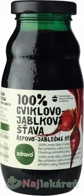 Zdravo 100% CVIKLOVO-JABLKOVÁ ŠŤAVA  200 ml