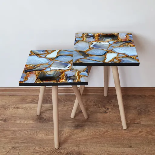 Odkladací stolík 2SHP Multicolor, 2 ks