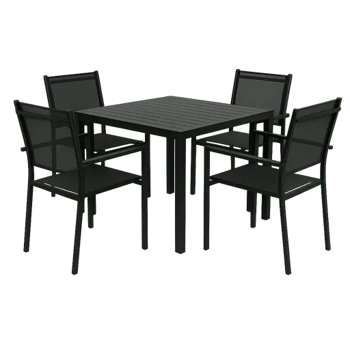 Elvisia Záhradný set KALLE 4 + 1 | antracit