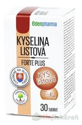 EdenPharma KYSELINA LISTOVÁ Forte Plus 30 tabliet