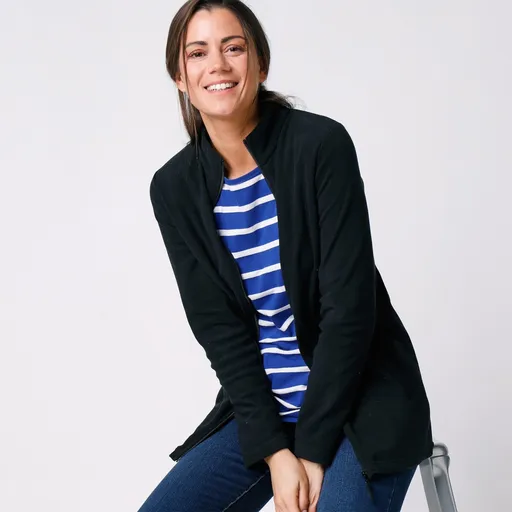 Jednofarebná mikina  na zips