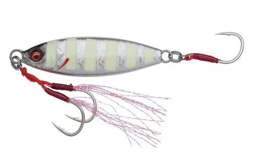 Savage gear pilkr slow seeker zebra glow - 6,7 cm 60 g