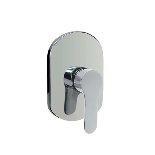 Mereo Sprchová podomietková batéria bez prepínača, Zuna, Mbox, oválny kryt, chróm CB60105ZB