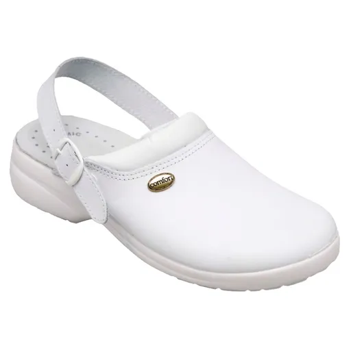 SANTÉ Biely pantofel s chránenou špičkou, Veľkosť obuvi: 39