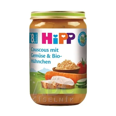 HiPP BIO Kuskus so zeleninou a kuracie mäso