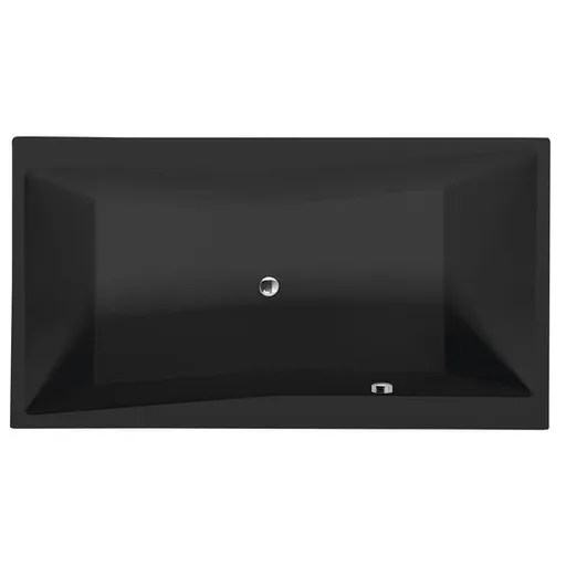 Polysan QUEST obdĺžniková vaňa 180x100 cm akrylát ľavá aj pravá čierna 78511BM