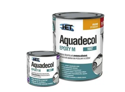 AQUADECOL EPOXY M - Matná epoxidová farba na podlahy RAL 7047 - televízna šedá 4, 10 kg