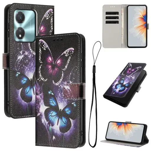 ART Peňaženkový obal pre Honor X5c Plus BUTTERFLIES