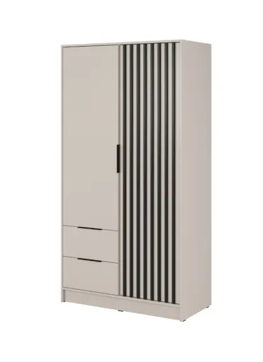 ArtPS Šatníková skriňa KELLY 2D bez zrkadla | cashmere