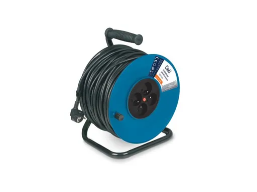 Predlžovací kábel na bubne 4 zásuvky 25m GETI GER425