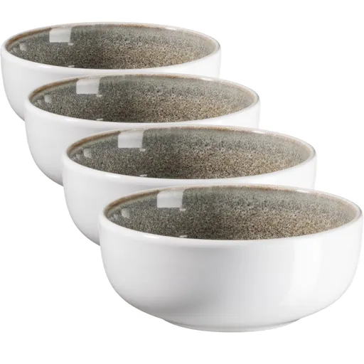 Mäser Súprava misiek Lunaria Brown 12 cm, 4 ks, 12 cm