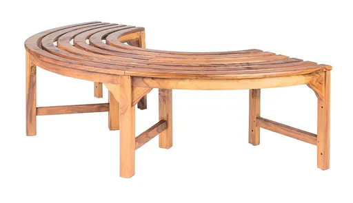 DEOKORK Teaková kruhová lavica AGNES II