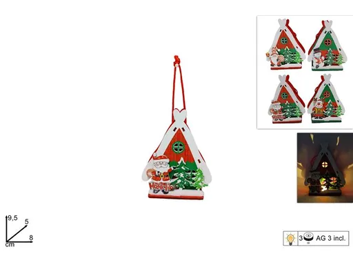 MAKRO - Domček vianočný LED různé druhy a farby