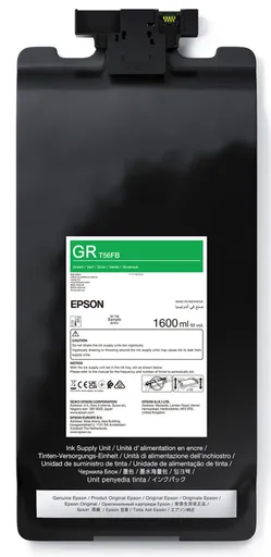 Epson originál ink C13T56FB00, green, zelená