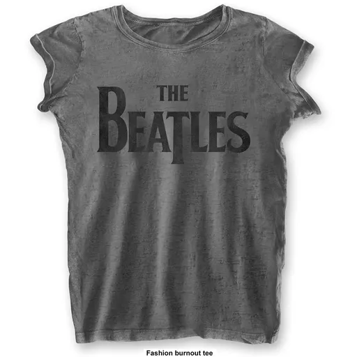 The Beatles tričko Drop T Logo Šedá XXL